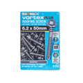Bremick Vortex Plus Roofing Screw 6.2 x 50mm - Hex B8 - Box of 100 - Watertight Connection - SuperSaverAU - view 2