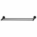 Mondella Matte Black Double Towel Rail 620mm - 2 Towels Capacity - SuperSaverAU - view 1