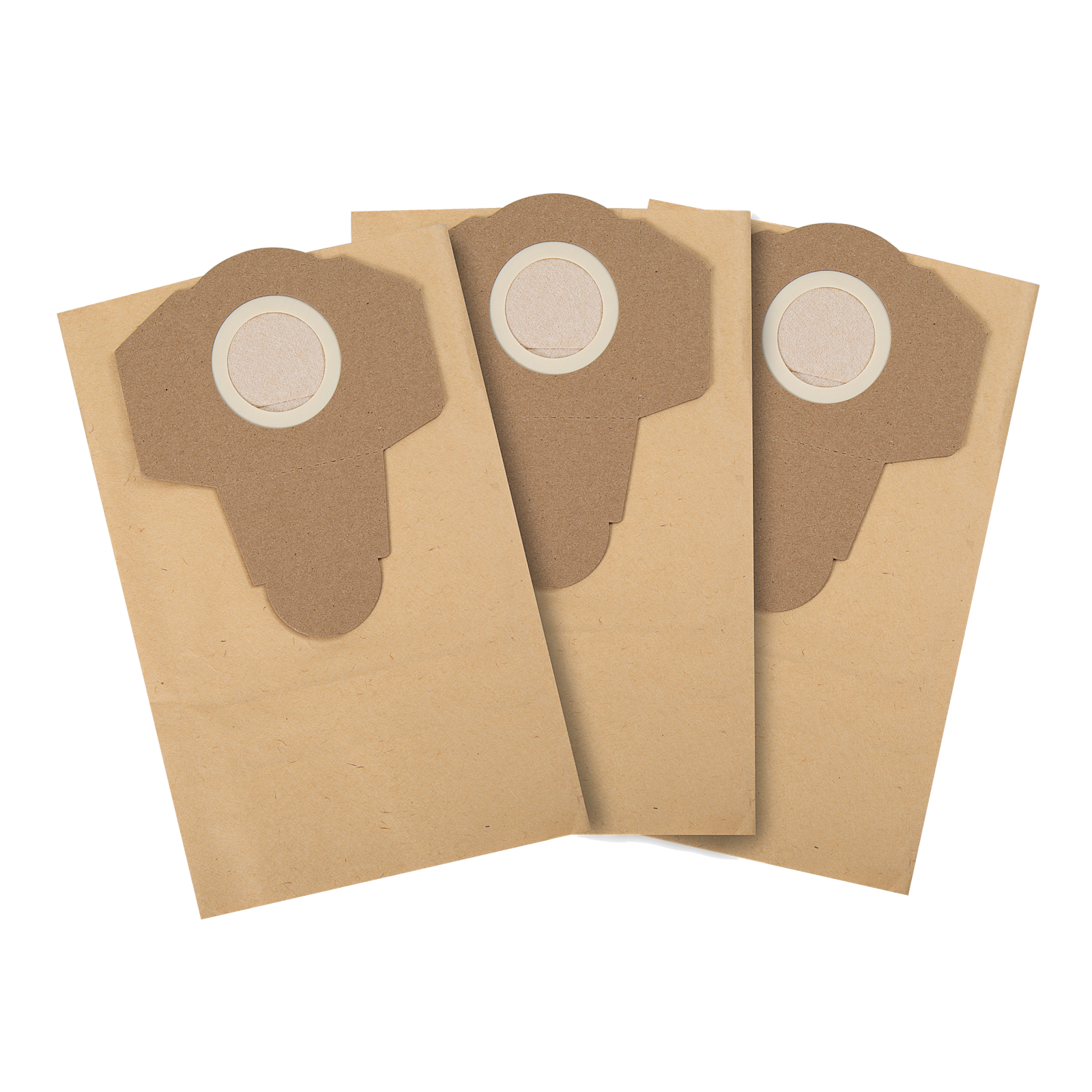PowerFit 20L Paper Dust Bag, 3 Pack, Brown