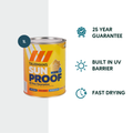 Taubmans 1L Neutral Low Sheen Sunproof Exterior Paint - UV Protection - Fast Drying - SuperSaverAU - view 2