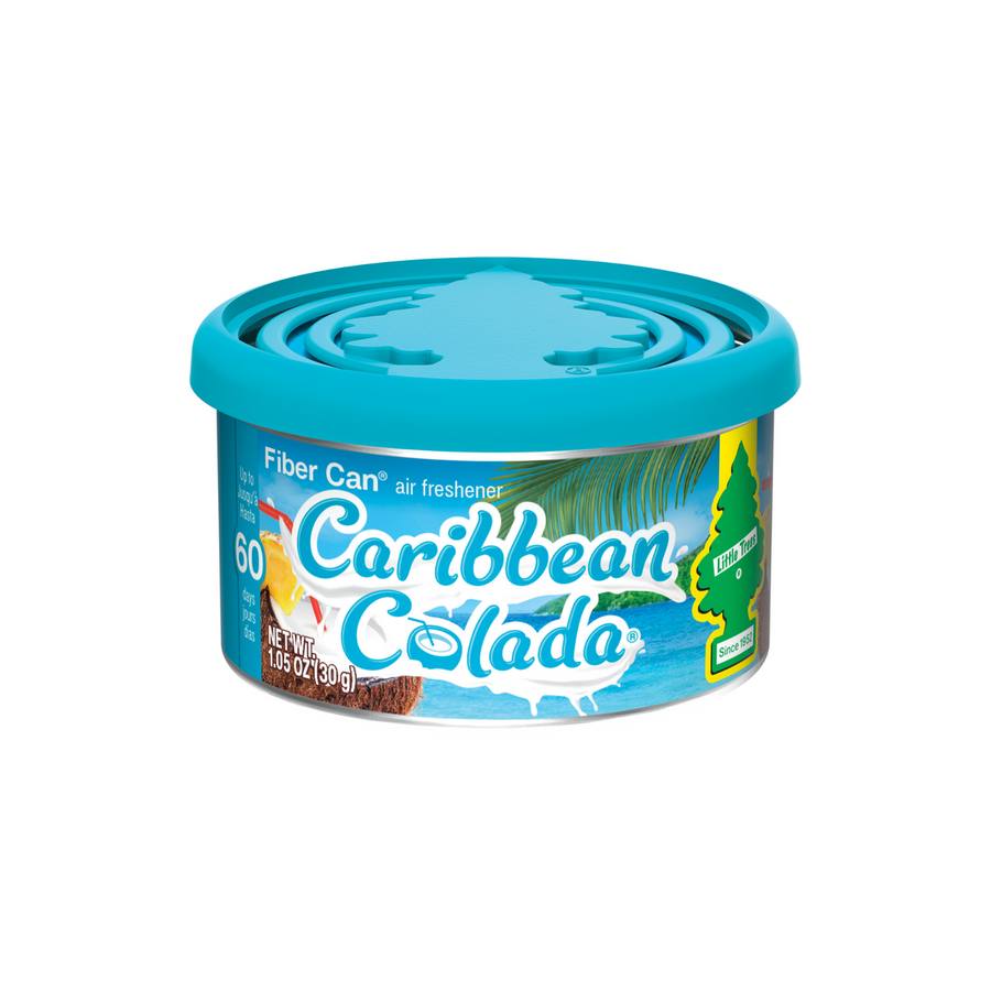 Little Trees Caribbean Colada Air Freshener Fiber Can - 30g - Long-Lasting Scent - SuperSaverAU - view 1