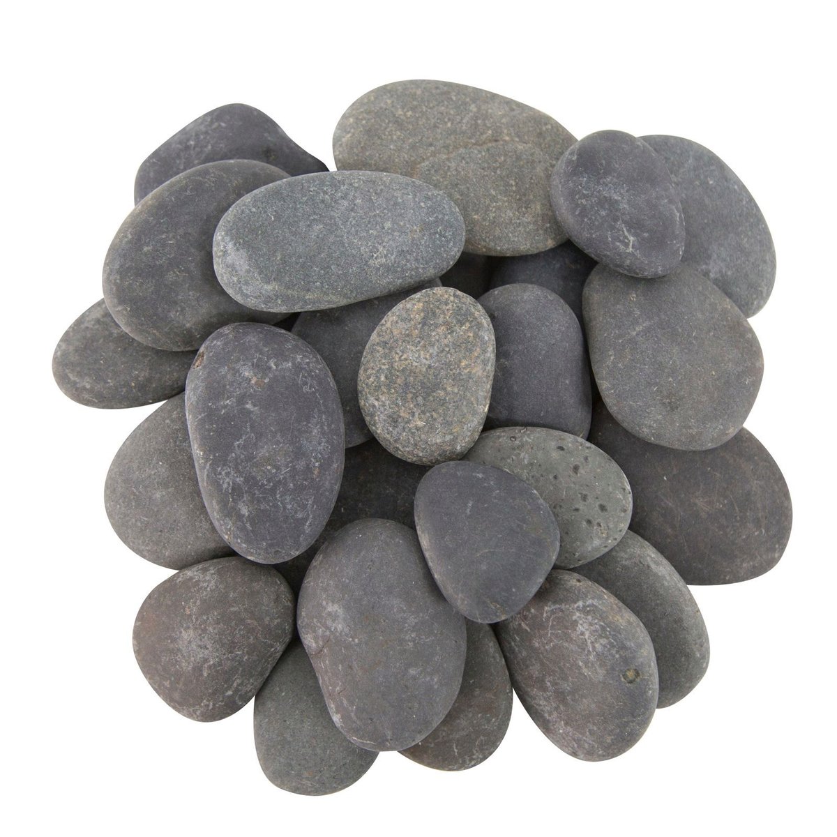 Tuscan Path Natural Stone Black Pebbles 30-50mm 1.5kg Decorative Use - SuperSaverAU - view 1