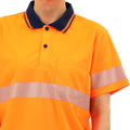 Citeco Womens Hi Vis Short Sleeve Polo 12 - Orange - Reflective - Lightweight - SuperSaverAU - view 5