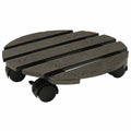 Jack Round Pot Trolley - 29cm Charcoal - Wood-Poly Composite - Heavy Duty - SuperSaverAU - view 1
