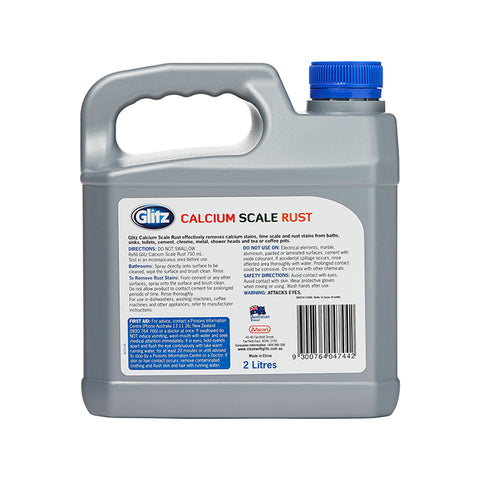 Glitz 2L Calcium, Scale & Rust Remover, HDPE Bottle