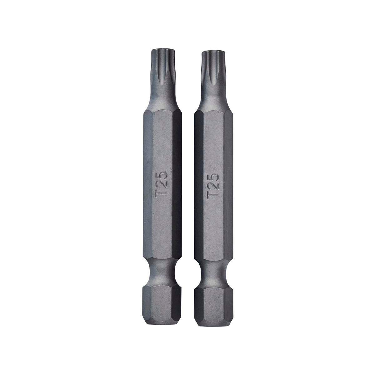 Irwin Power Bits TX25 50mm 2pk - Durable S2 Alloy Steel - Magnetised Tips - SuperSaverAU - view 1
