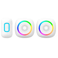 Arlec Wireless Door Chime - 200m Range - RGB - White - 60 Tones - Weatherproof - SuperSaverAU - view 1