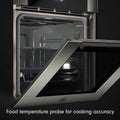 Bertazzoni 60cm Modern Series Pyrolytic Built-In Oven - Carbonio Black, 76L, TFT Touchscreen - F6011MODPTN-23