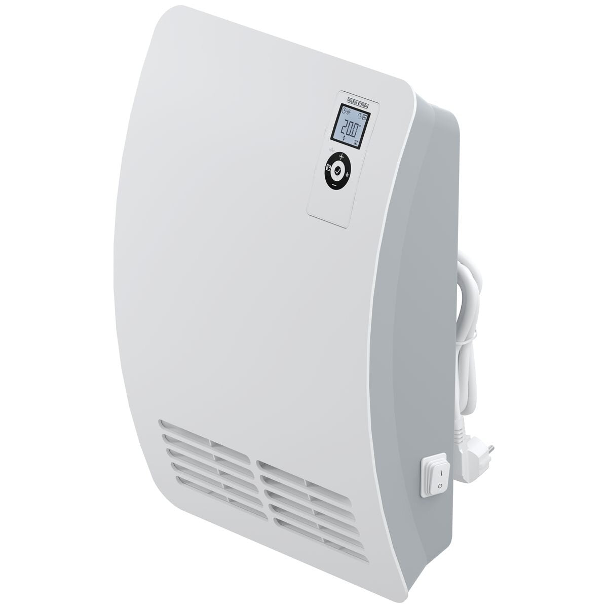 Stiebel Eltron CK 20 Premium 2kW Wall Mounted Fan Heater - White, LCD Screen, Weekly Timer - 202085