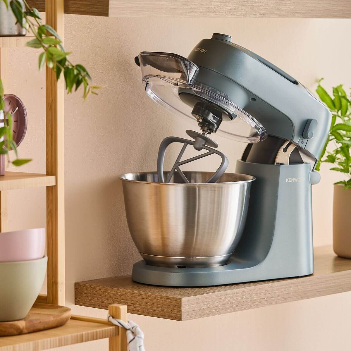 Kenwood Go stand mixer 4L - Storm Blue, 800W, six speeds, rotating splashguard - KZM35000GY