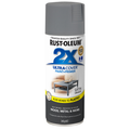 Rust-Oleum 2X Ultra Cover Satin Granite Spray Paint 340g - Indoor & Outdoor Paint & Primer