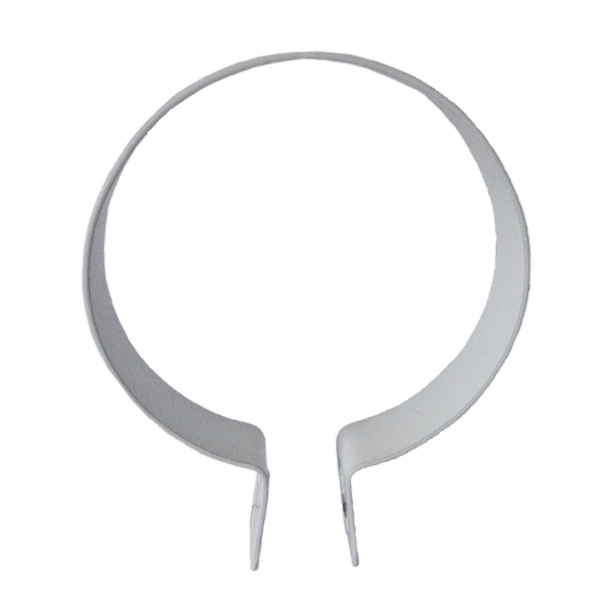 Kinetic Pipe Saddle Clips 90mm 2 Pack Iron White Secure Plumbing - SuperSaverAU - view 1