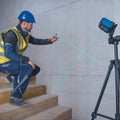 Bosch Professional Green Crossline Laser 06010653K0 - Compact - 110mm x 84mm x 195mm - Green Laser Technology - IP 55 Rated - SuperSaverAU - view 2
