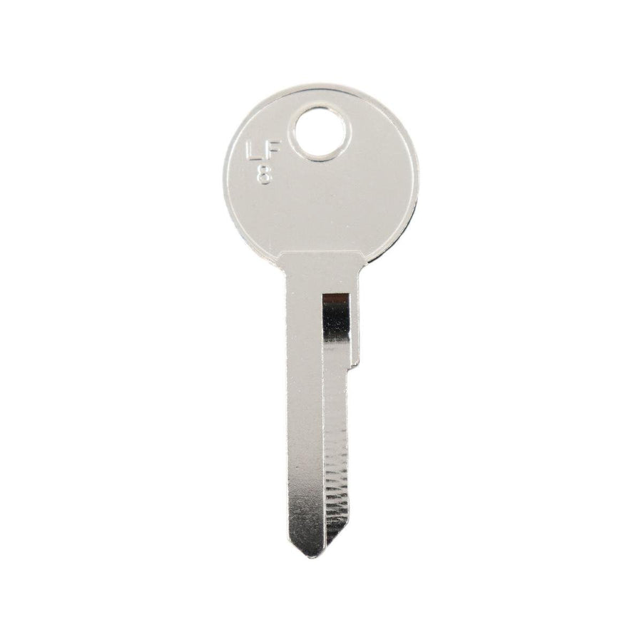 Ehi lf8 Silver Blank Key - Nickel Plated Brass - Key Duplication Solution - SuperSaverAU - view 1