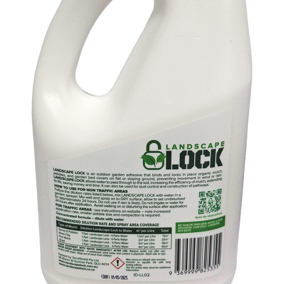Landscape Lock 2L Concentrated Garden Glue - Liquid - 20 sq m Coverage - Clear Drying - SuperSaverAU - view 2