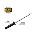 Eze-Lap 125mm Diamond Oval Sharpener - Steel Shaft, Ergonomic Plastic Handle