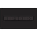 Bosch Series 4 90cm canopy rangehood - Matt black - 594m³/h, 3 power levels, push buttons - DWB95CC60A