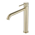 Mondella Resonance 25mm Brushed Brass Vessel Basin Mixer, Pin Lever, 304 Stainless Steel, 7.5L/min WELS 4 Star