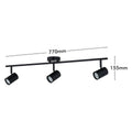 Verve Design Black Gabriella 3 Head Adjustable Spotlight 1770mm - Indoor Use - SuperSaverAU - view 5