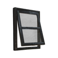 Pillar Medium Flyscreen Pet Door 202 x 254mm Black Flexible Design - SuperSaverAU - view 1