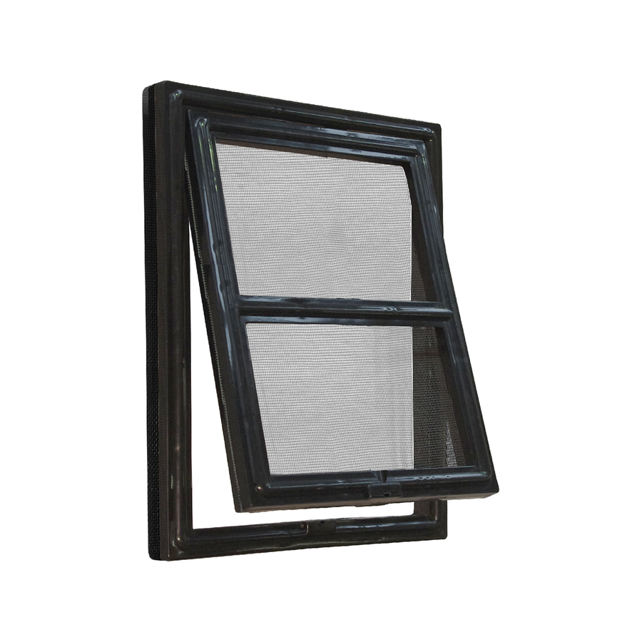 Pillar Medium Flyscreen Pet Door 202 x 254mm Black Flexible Design - SuperSaverAU - view 1