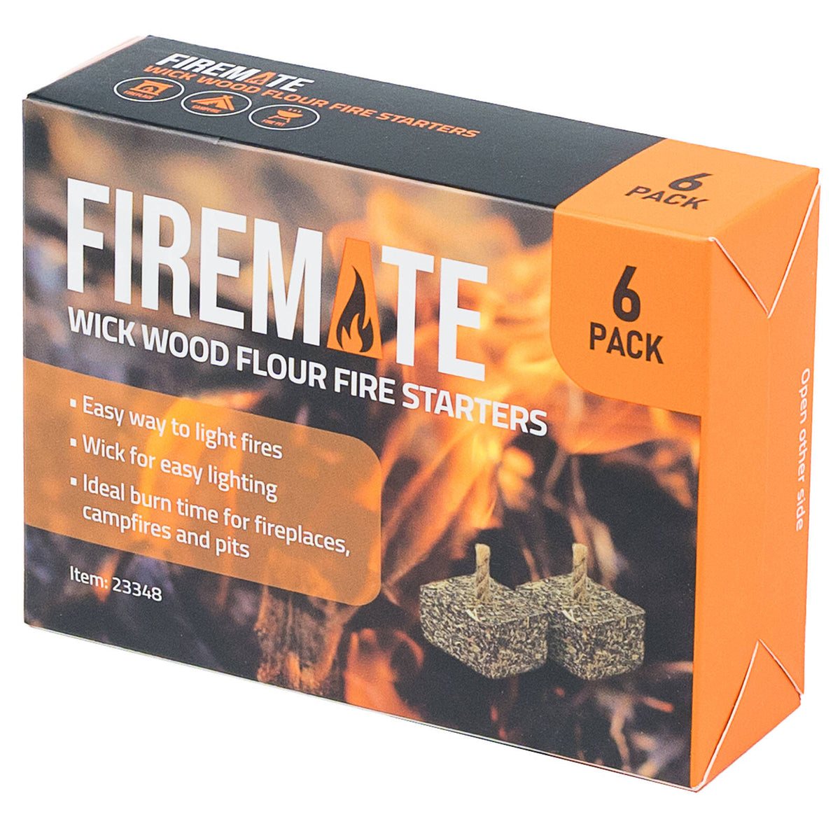 Firemate Wick Wood Flour Fire Starters - 6 Pack