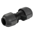 GARDENA 25mm Pipeline Connector in Black/Dark Grey High-Impact Plastic