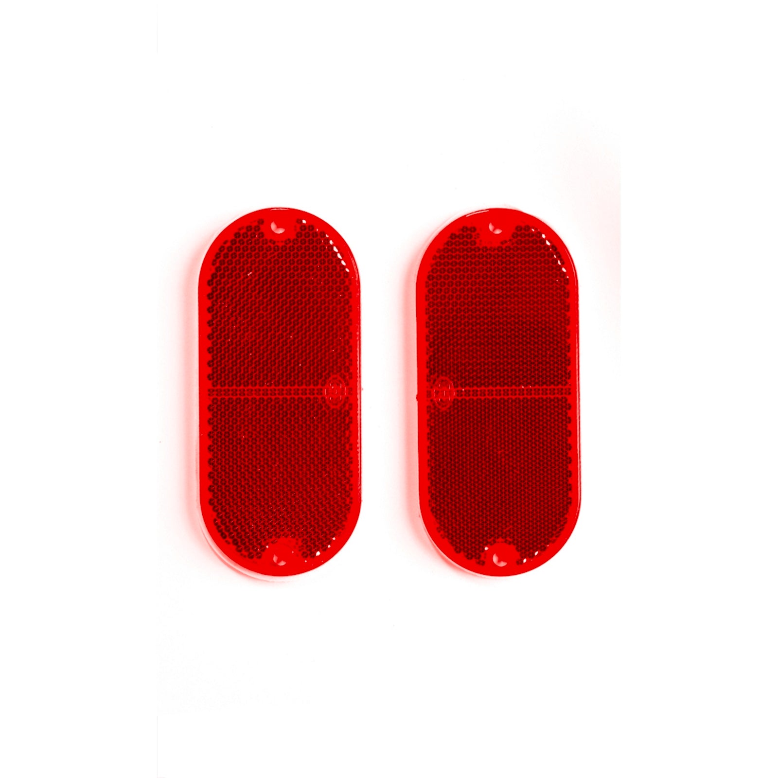 Sandleford Red Oval Reflector - 2 Pack Weather Resistant