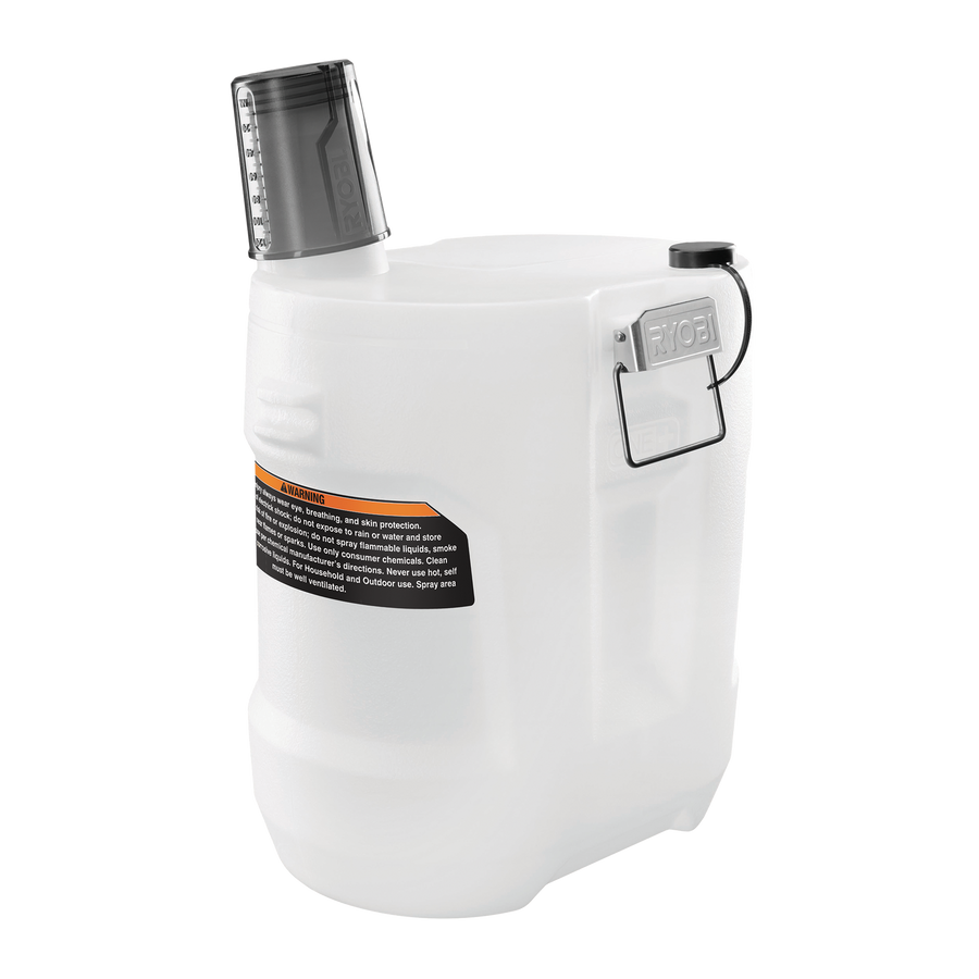 Ryobi 7.5L Sprayer Expansion Tank with Measuring Cup & Locking Latches