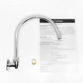 Shaw & Mason Large Chrome Swivel Wall Sink / Spa Spout - Brass, 9L/min WELS 3 Star