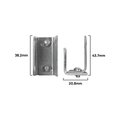 Rolltrak Metal Sliding Door Guide - 38mm x 44mm - Steel - Adjustable - SuperSaverAU - view 2