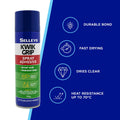 Selleys Kwik Grip Contact Adhesive Spray 150g Fast Drying Durable Bond - SuperSaverAU - view 2