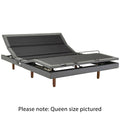 Sealy Apex Adjustable Bed Base Long Single - Zero G, Anti Snore, Dual Massage, Charcoal - APX-ADJ-SXL