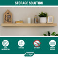 Carinya Zinc Plated Hidden Floating Shelf Bracket 100x76mm Durable - SuperSaverAU - view 5