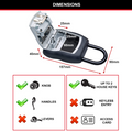 Master Lock Portable Key Storage Safe Combination Over-Door Key Box