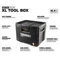 Toughbuilt Stacktech XL Tool Box - 410mm x 395mm x 530mm - Durable Storage Solution - SuperSaverAU - view 5