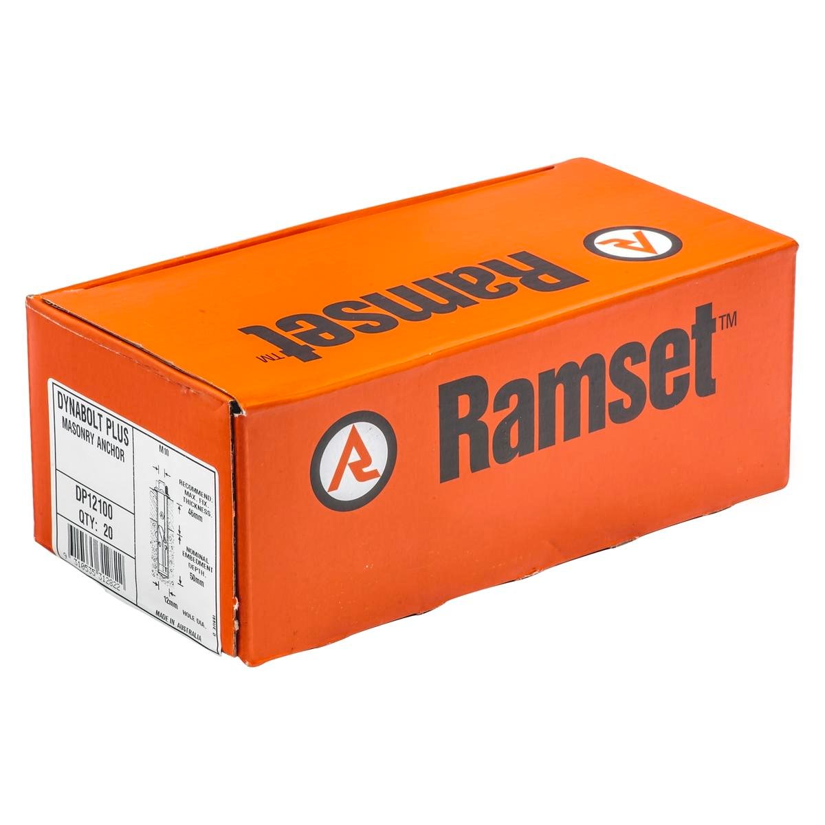 Ramset DynaBolt Plus - 12mm x 98mm - Carbon Steel - Pull-Down - 20 Pack - SuperSaverAU - view 1
