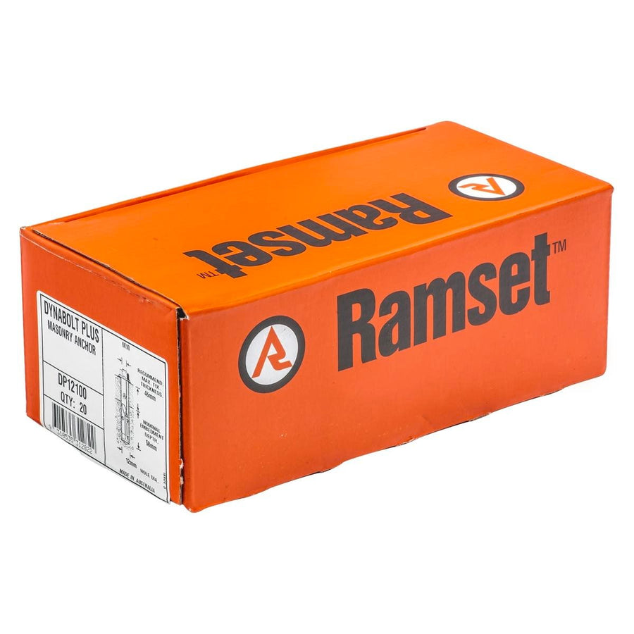 Ramset DynaBolt Plus - 12mm x 98mm - Carbon Steel - Pull-Down - 20 Pack - SuperSaverAU - view 1