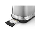 DeLonghi 2 Slice Long Slot Toaster - Silver Finish, Progressive Browning Control, Extra Lift - CTV3003M