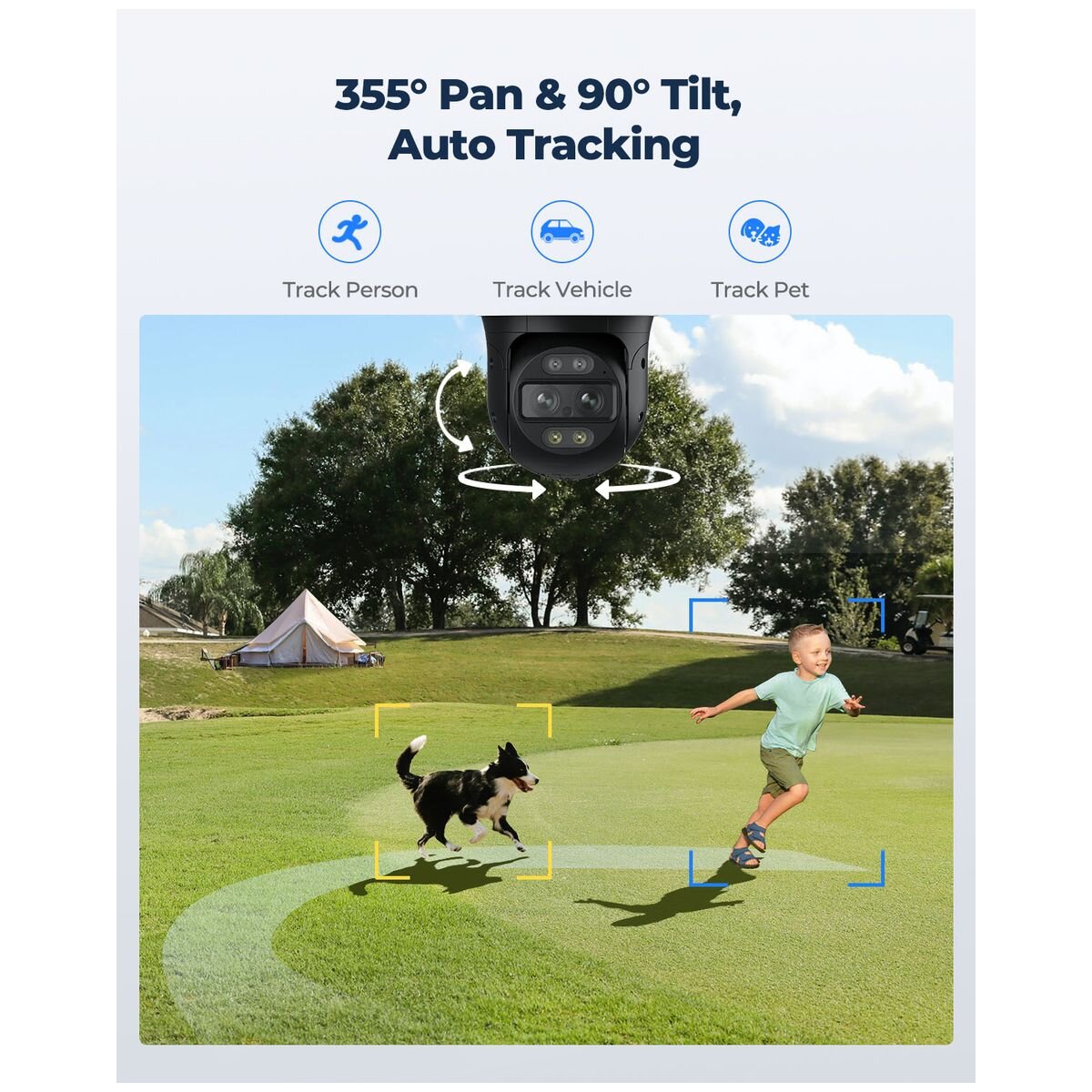 Reolink Trackmix PoE 4K dual-lens security camera - auto tracking, colour night vision, IP65 - PCTMXPT4K01