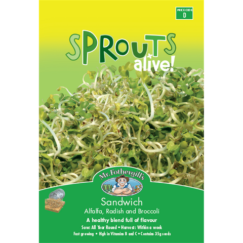 Mr Fothergill's Sprouts Alive Sandwich Mix Seeds