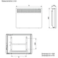 Stiebel Eltron 1kW Panel Heater - Wall Mounted, Self-Learning, 7-Day Timer, Alpine White - CNS100TREND