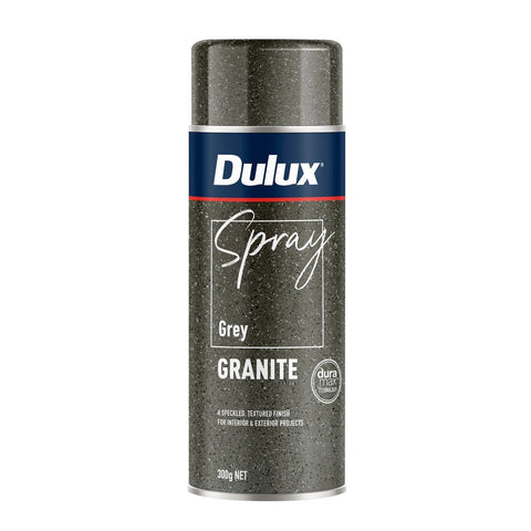Dulux Effects Spray Paint 300g Grey Granite - Textured Finish - Indoor/Outdoor - SuperSaverAU - view 1