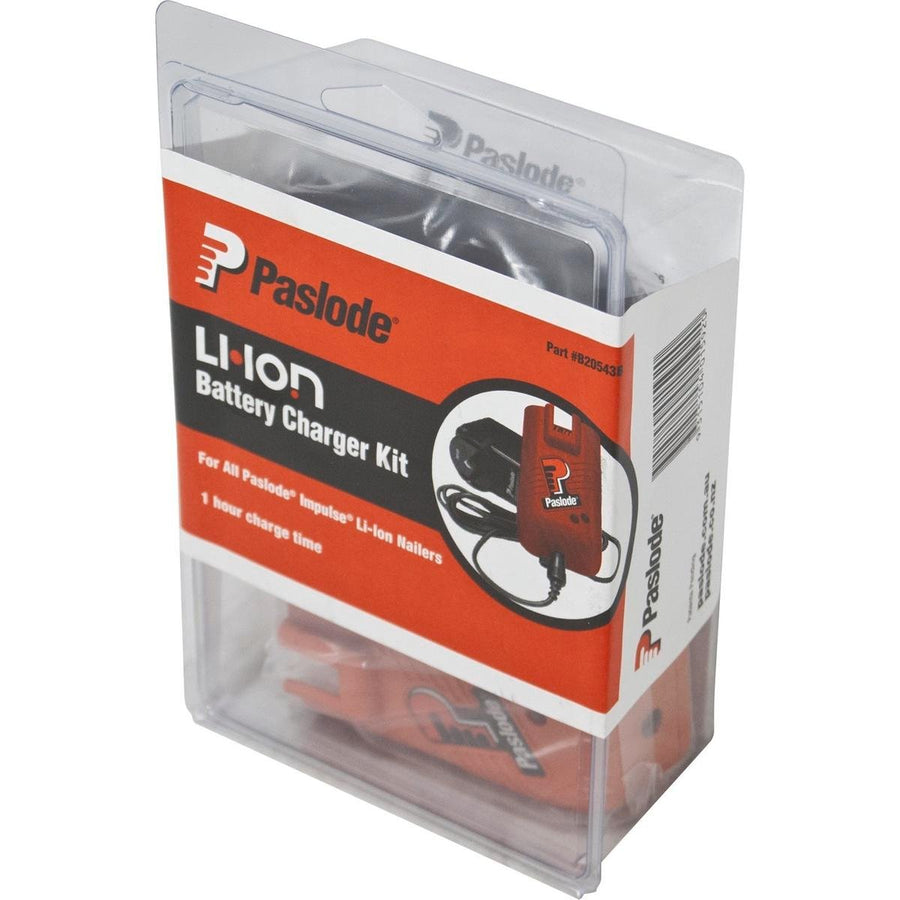 Paslode 240V Li-Ion Charger - Portable - Plastic - Quick Charge Benefit - SuperSaverAU - view 1