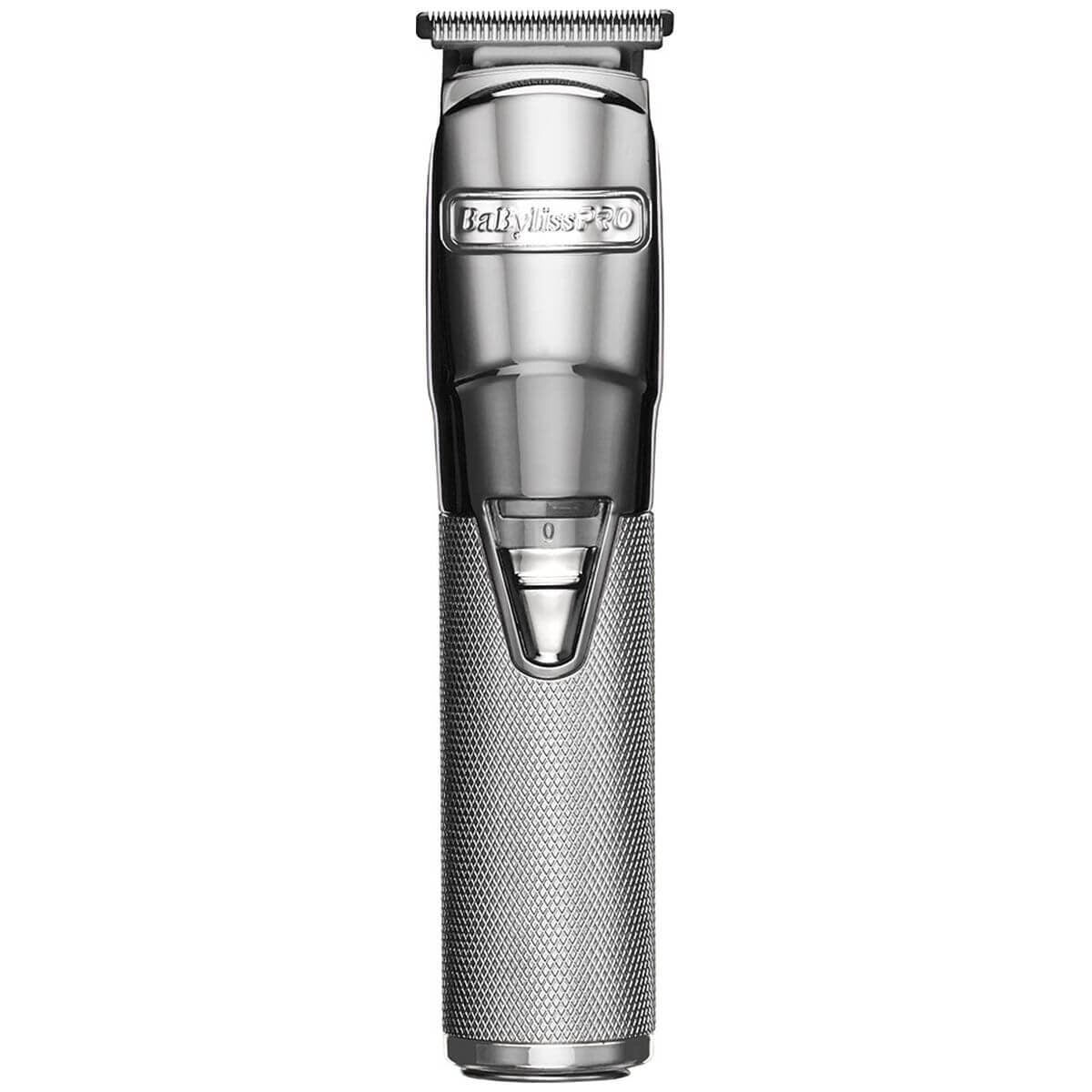 BaBylissPRO Silver FX Cord/Cordless Trimmer - Silver - 6000rpm Motor, Zero Gap Blade, 4 Combs - 900756