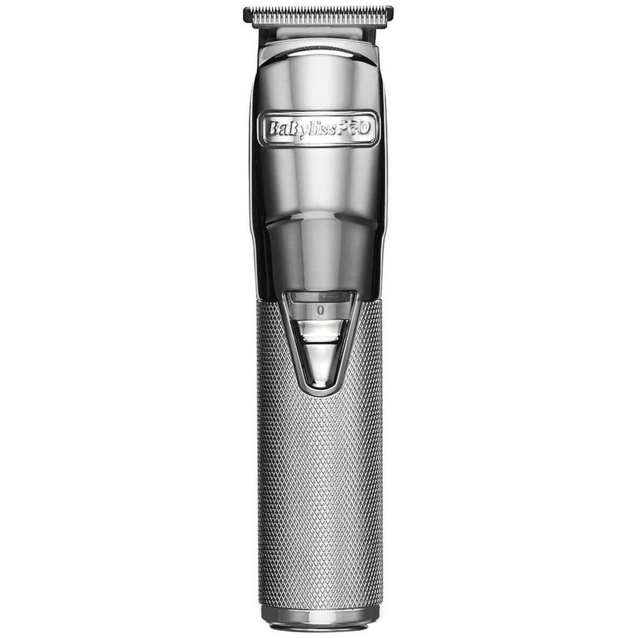 BaBylissPRO Silver FX Cord/Cordless Trimmer - Silver - 6000rpm Motor, Zero Gap Blade, 4 Combs - 900756
