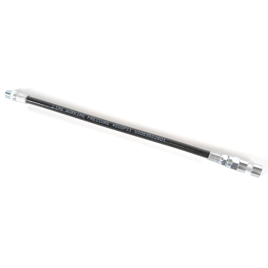Kincrome Flexible Grease Gun Hose, 300mm, Rubber/Steel, Black