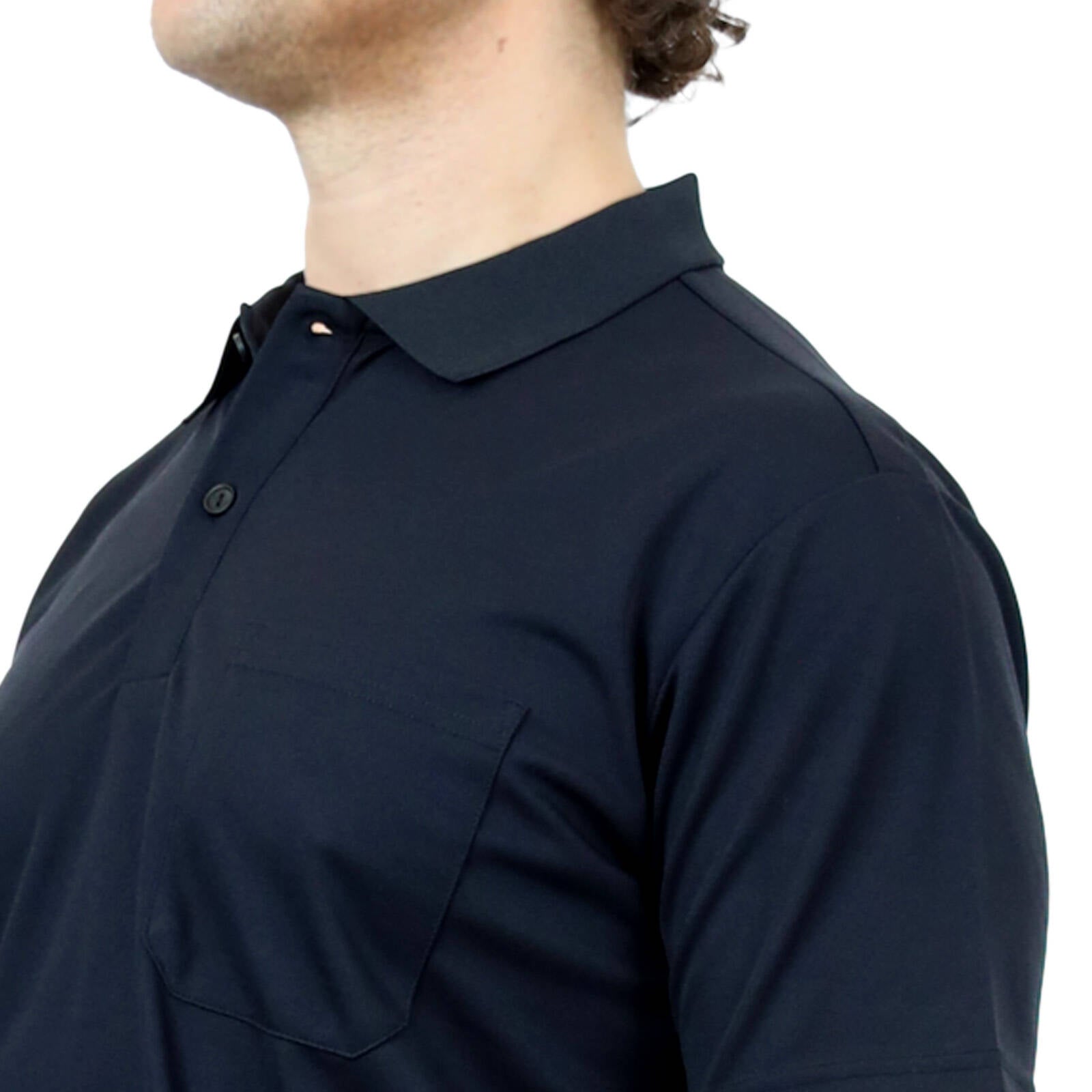 Craftright Black Short Sleeve Polo - Men's 100% Polyester, X-Large