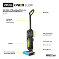 Ryobi 18V ONE+ HP Brushless Wet & Dry Hard Floor Cleaner Kit, Cordless, 4.0Ah, RHFC18X14