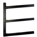 StorEase Black Powder Coated Steel Wall Storage System Utility Racks 2 Pack